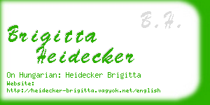 brigitta heidecker business card